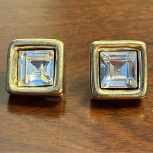 Givenchy Square Post Pierced‎ Vintage Earrings